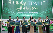 Nguyễn Phan Thanh Vy và Phạm Trần Văn Sơn đăng quang cuộc thi Nét đẹp Sinh viên TDMU 2023