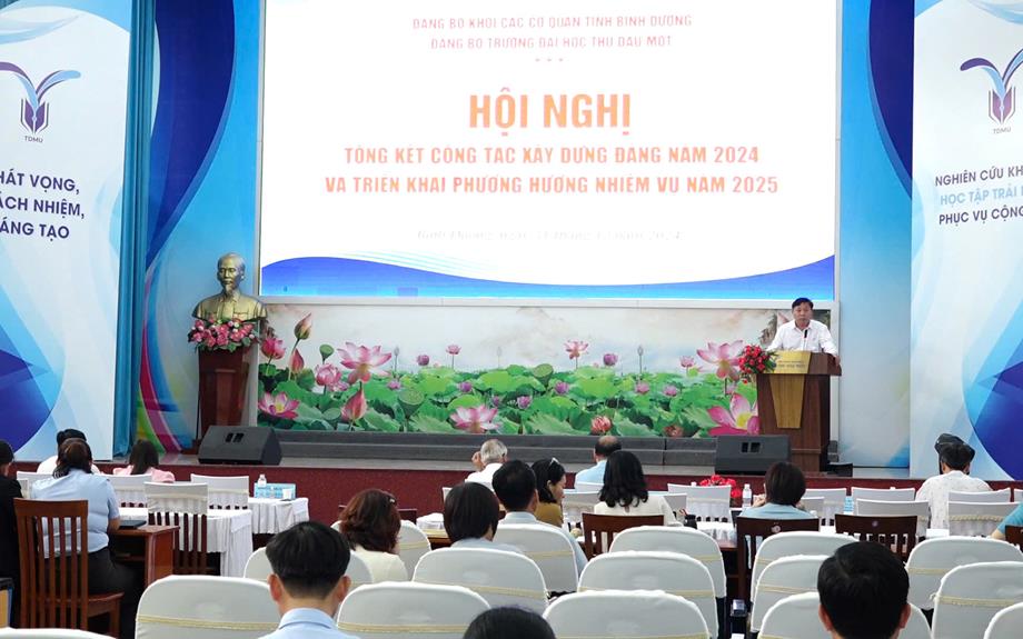 Hội nghị tổng kết tác Đảng năm 2024 và triển khai nhiệm vụ năm 2025