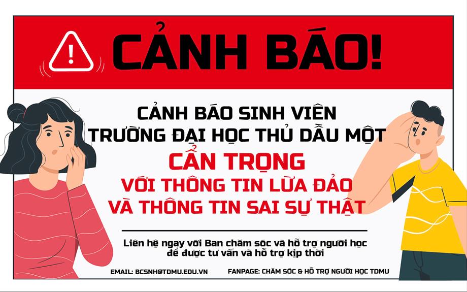 Cảnh báo sinh viên cẩn trọng với thông tin lừa đảo và thông tin sai sự thật