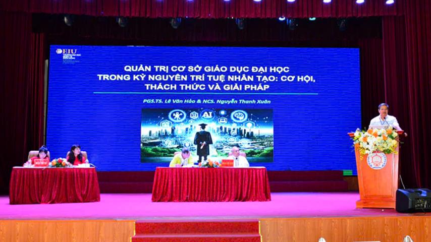Trường Đại học Thủ Dầu Một tham dự hội thảo khoa học quốc gia về quản trị đại học và nghiên cứu khoa học
