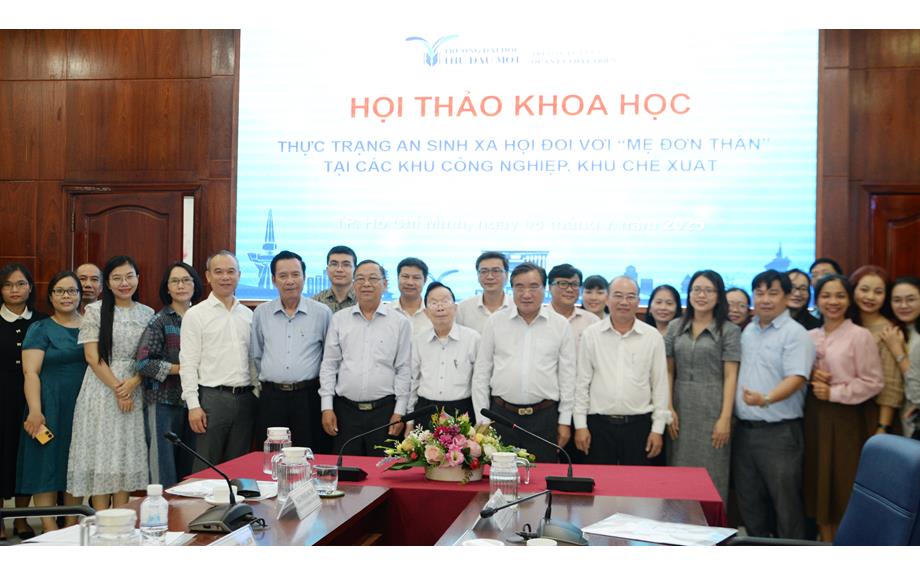 Hội thảo “Thực trạng an sinh xã hội đối với mẹ đơn thân tại các khu công nghiệp, khu chế xuất”