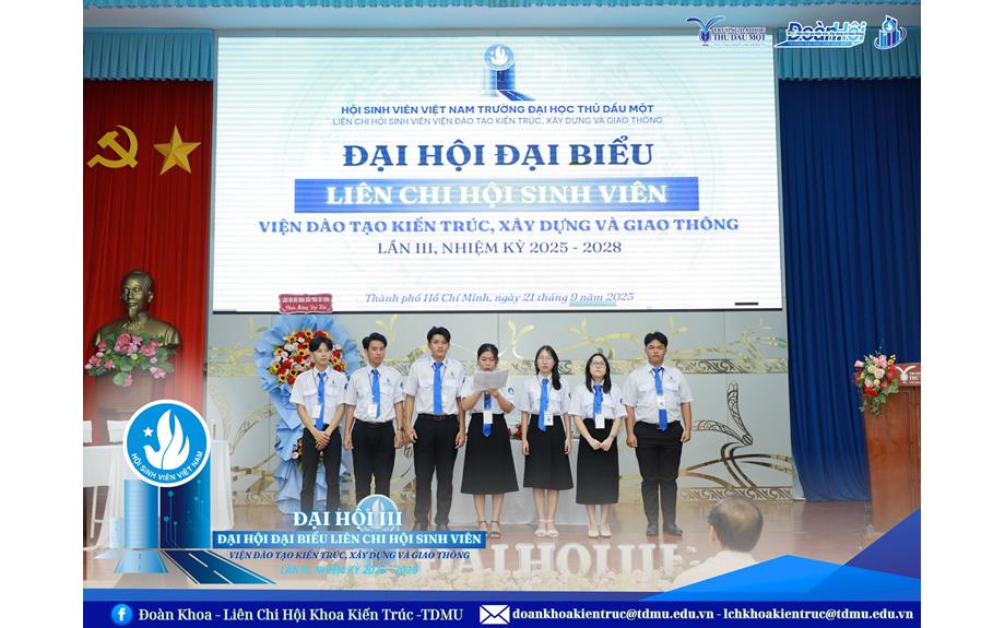 Đại hội Đại biểu Liên Chi hội Sinh viên Viện Đào tạo Kiến trúc, Xây dựng và Giao thông lần thứ III, nhiệm kỳ 2025 – 2028
