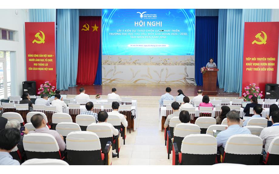 Trường Đại học Thủ Dầu Một lấy ý kiến đóng góp dự thảo Chiến lược phát triển đến năm 2030, tầm nhìn 2050