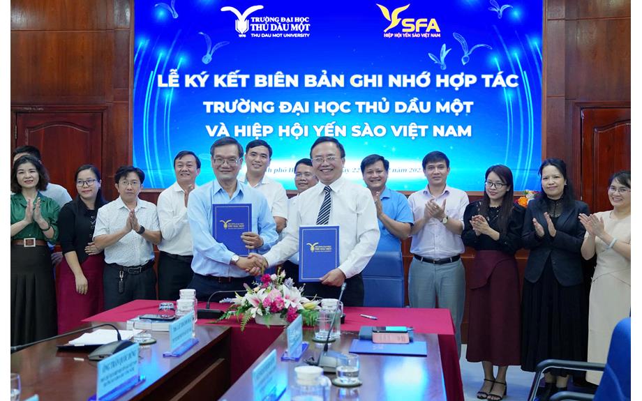 Trường Đại học Thủ Dầu Một ký kết hợp tác với Hiệp hội Yến sào Việt Nam