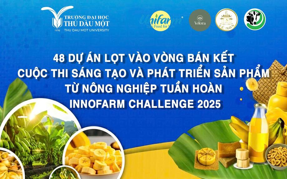 48 dự án lọt vào Vòng Bán kết Cuộc thi sáng tạo và phát triển sản phẩm mới từ nông nghiệp tuần hoàn "Innofarm Challenge 2025"