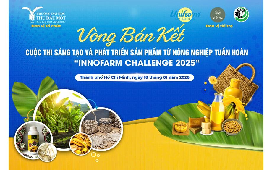 48 dự án lọt vào Vòng Bán kết Cuộc thi sáng tạo và phát triển sản phẩm mới từ nông nghiệp tuần hoàn "Innofarm Challenge 2025"