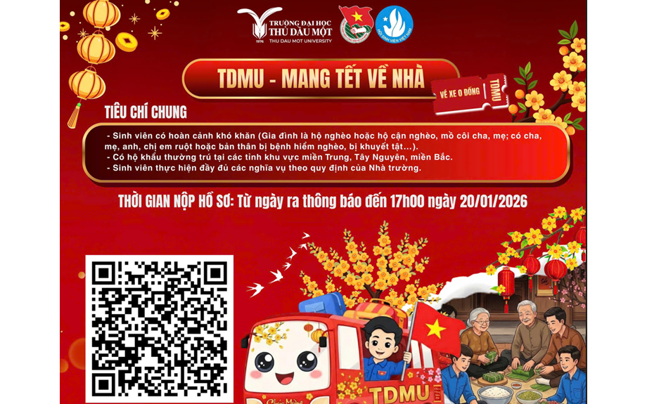 “Chuyến xe 0Đ” – Đồng hành cùng sinh viên TDMU về quê đón Tết