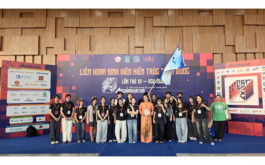 Sinh viên TDMU tham dự Liên hoan Kiến trúc toàn quốc lần thứ XV