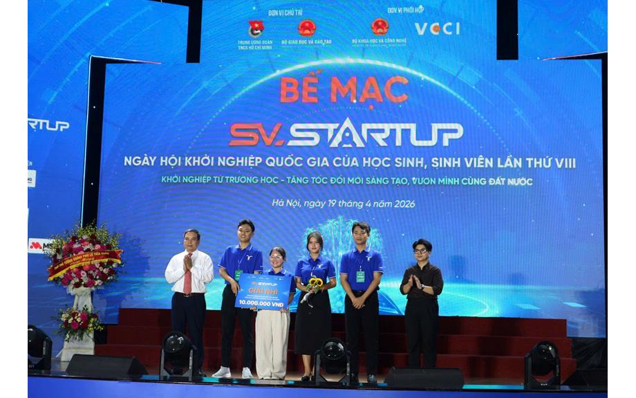 Dự án LearnIQ đạt giải Nhì tại Ngày hội Khởi nghiệp quốc gia SV_STARTUP 2026