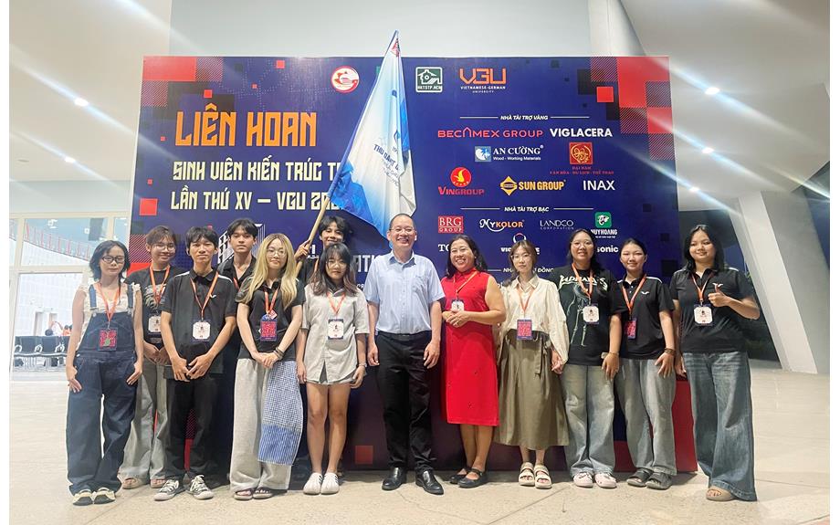 Sinh viên Trường Đại học học Thủ Dầu Một giành nhiều giải thưởng tại Liên hoan Sinh viên Kiến trúc toàn quốc XV