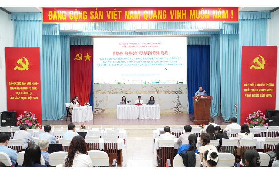 Xây dựng văn hóa ứng xử trong Trường Đại học Thủ Dầu Một gắn với yêu cầu phát triển giáo dục trong giai đoạn mới