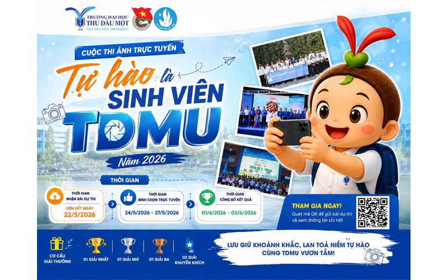 Phát động Cuộc thi ảnh trực tuyến “Tự hào là sinh viên TDMU” năm 2026