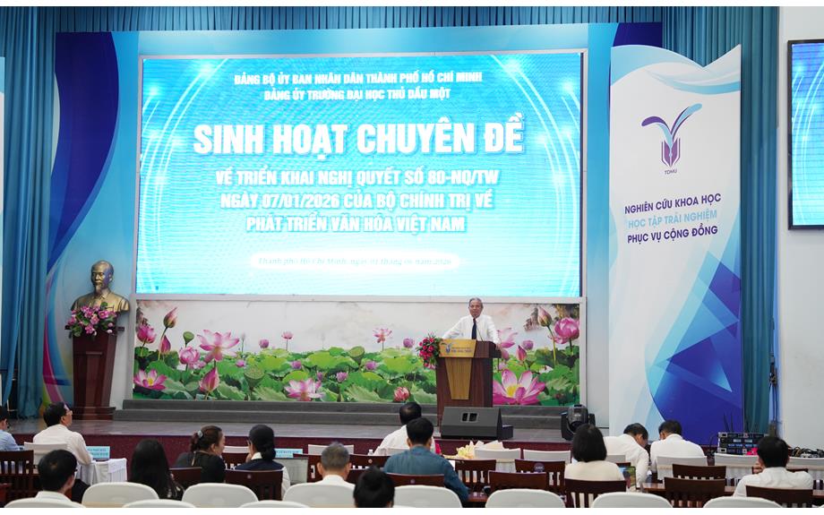 Tổ chức sinh hoạt chuyên đề triển khai Nghị quyết số 80-NQ/TW về phát triển văn hóa Việt Nam