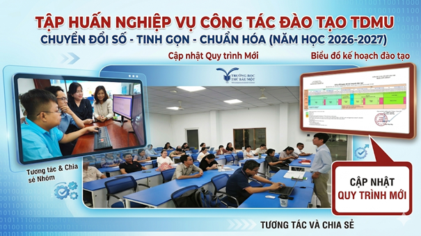 Ban Quản lý Đào tạo tập huấn nghiệp vụ chuẩn bị cho năm học 2026 – 2027