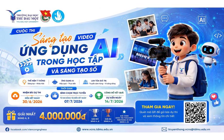 Phát động Cuộc thi sáng tạo video “Ứng dụng AI trong học tập và sáng tạo số”