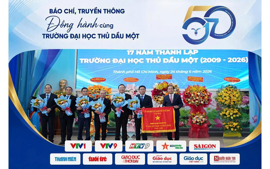 Các cơ quan báo chí, truyền thông lan tỏa dấu mốc 50 năm truyền thống và 17 năm thành lập Trường Đại học Thủ Dầu Một