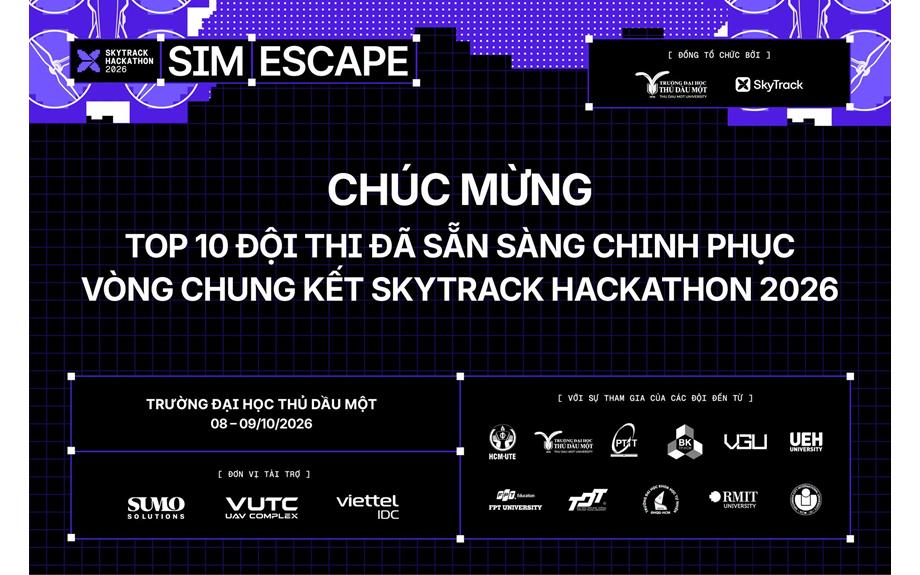 10 đội tranh tài tại Chung kết UAV SkyTrack Hackathon 2026