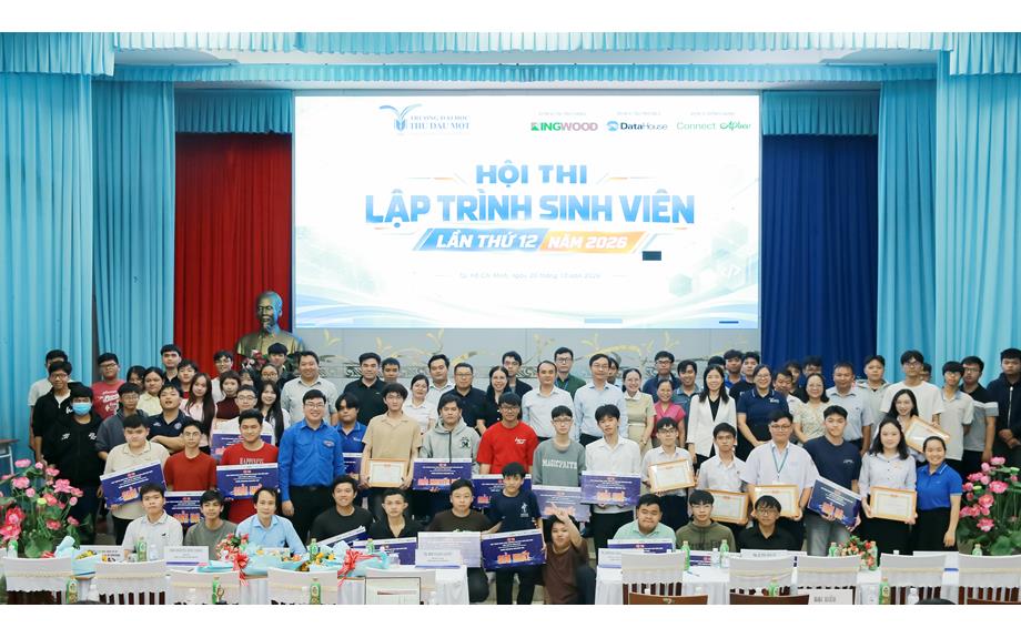 Hội thi lập trình sinh viên TDMU lần thứ 12 có thêm khối Olympic AI