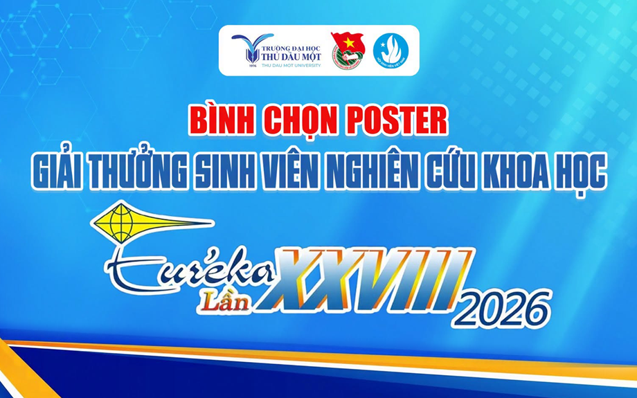 11 đề tài của sinh viên Trường Đại học Thủ Dầu Một bước vào vòng bình chọn Giải thưởng Euréka lần thứ 28 năm 2026
