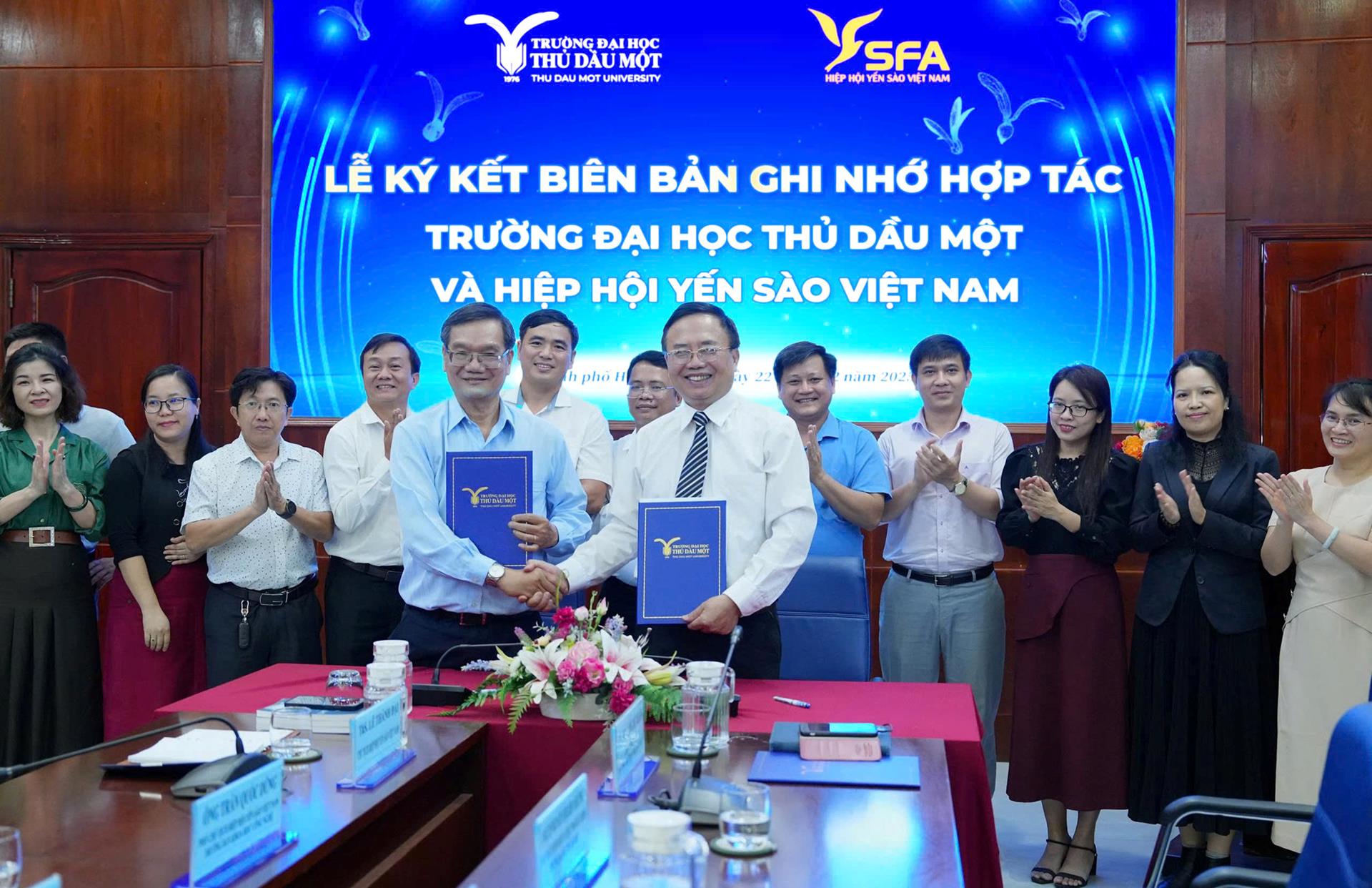 Trường Đại học Thủ Dầu Một ký kết hợp tác với Hiệp hội Yến sào Việt Nam