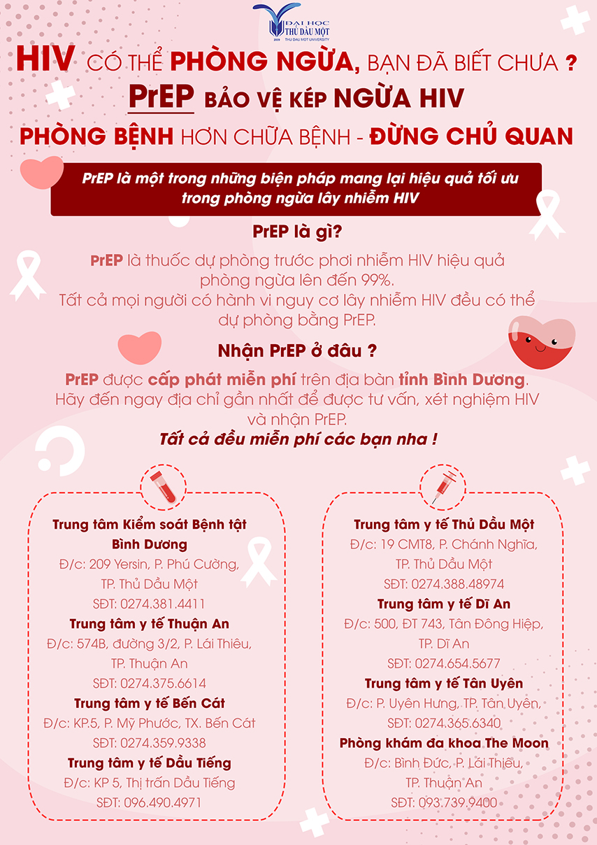 TDMU đồng hành cùng CDC Bình Dương - PrEP đồng hành cùng giới trẻ